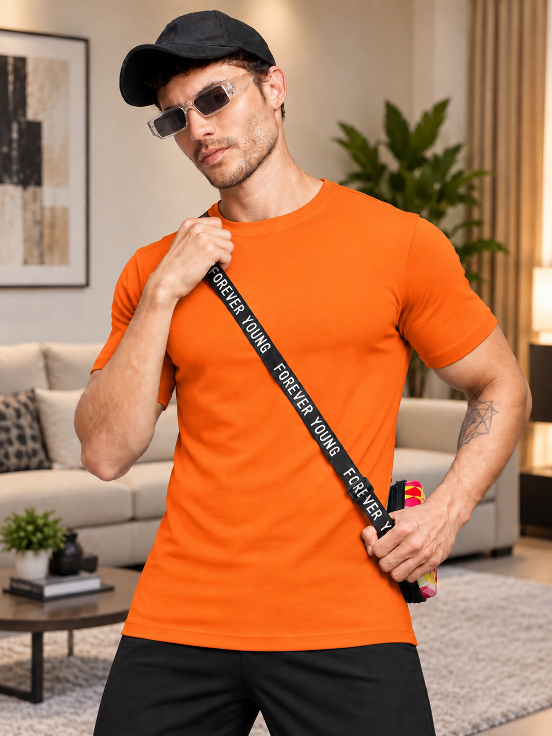 CLASSIC SLIM FIT T-SHIRT ORANGE
