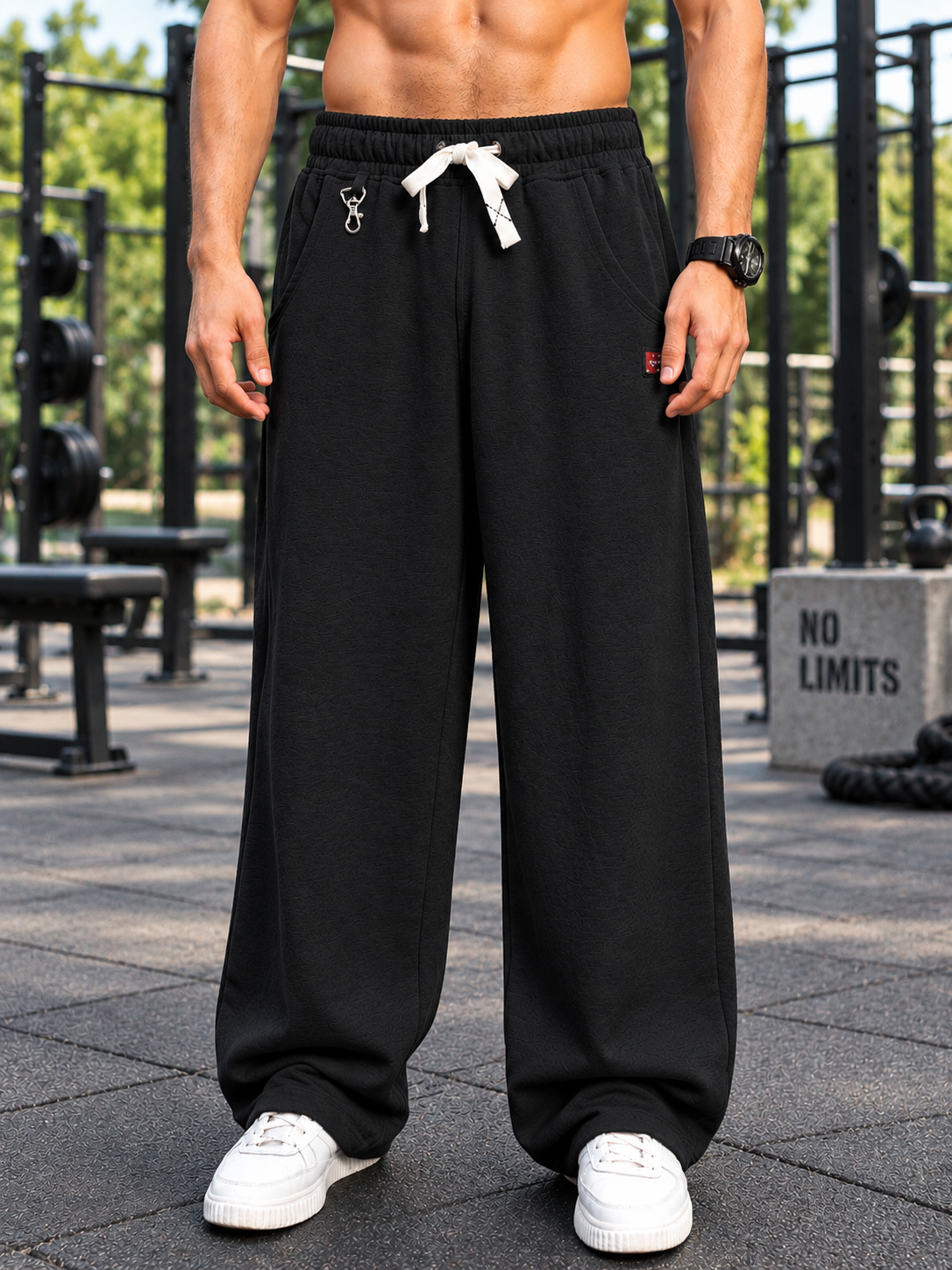 CARABINER UTILITY BAGGY JOGGERS BLACK
