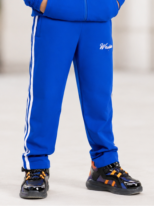 SPORTY STRIPE JOGGER FOR BOYS AND GIRLS ROYAL BLUE