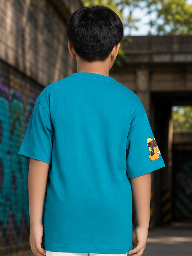 JUNIOR T-SHIRT FOR BOYS GIRLS BLUE