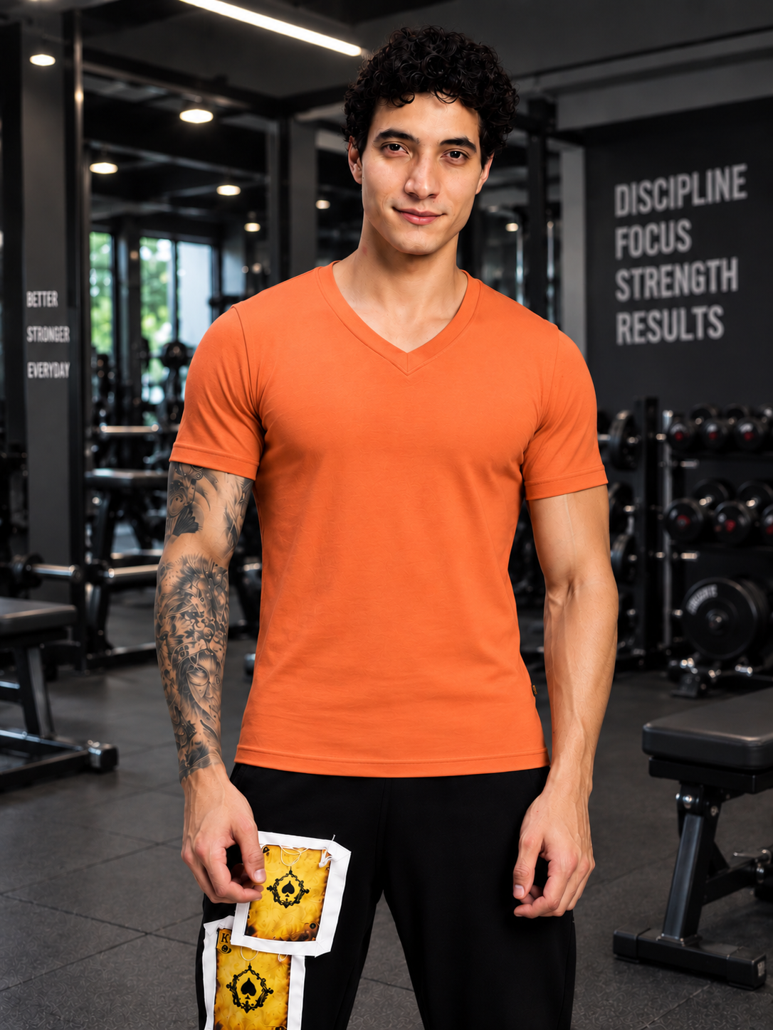 CORE SHORT REGULAR FIT T-SHIRT ORANGE