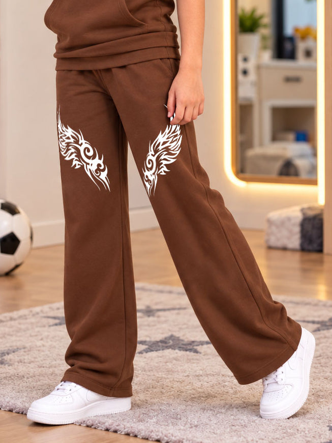 TRIBAL JOGGER FOR BOYS GIRLS BROWN