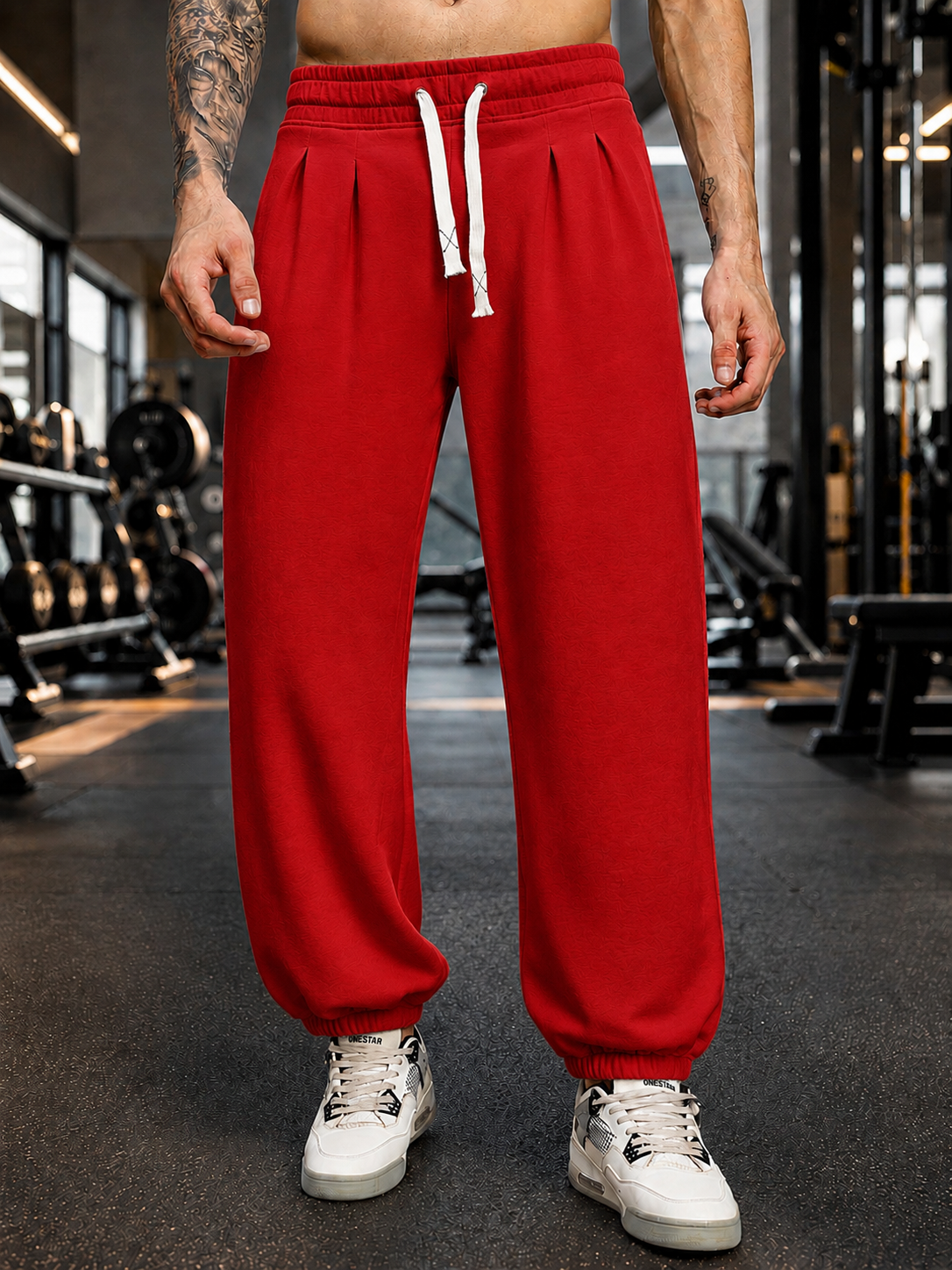 COOLFIT BAGGY LOOSE FIT JOGGER RED