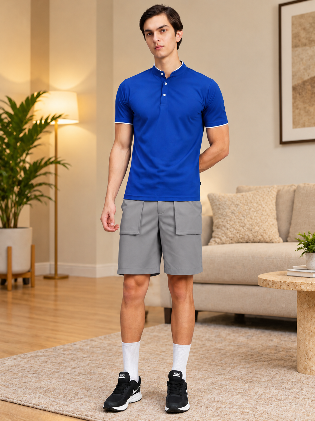 BERMUDA OVERSIZED POCKET SHORT GREY