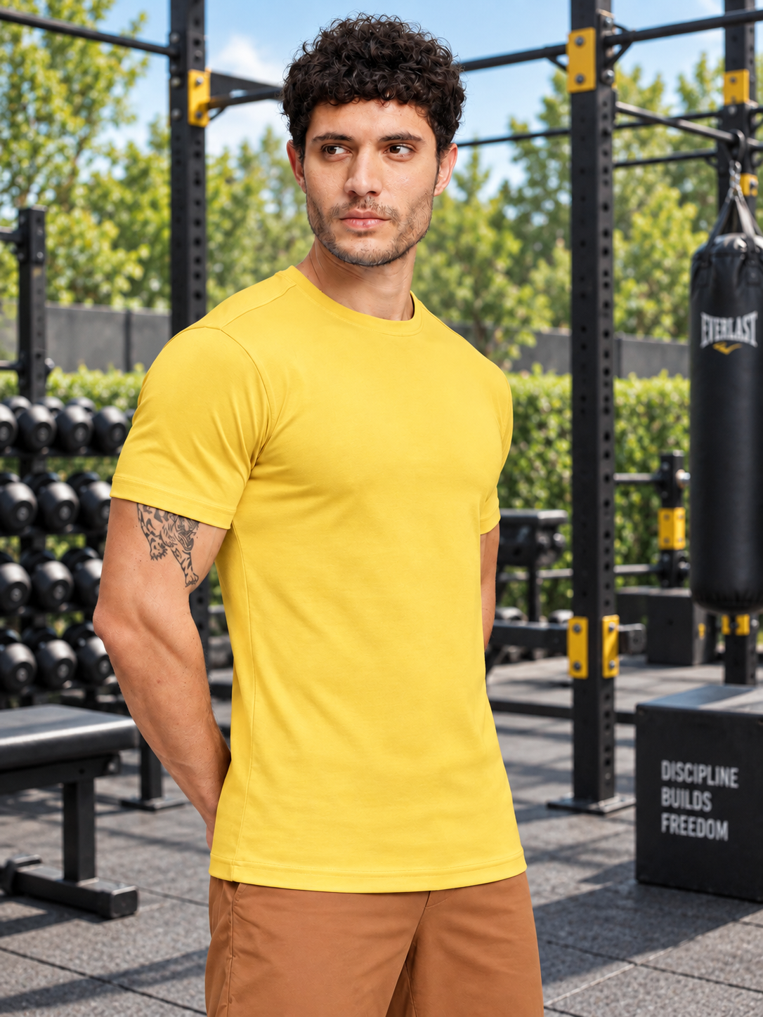 CLASSIC SLIM FIT T-SHIRT YELLOW