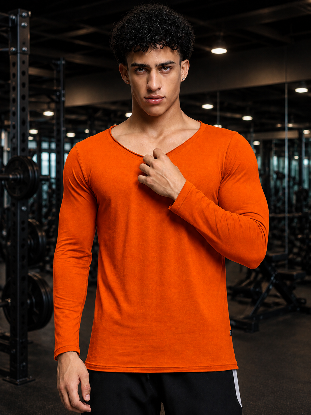JOEL SLIM FIT SWEATSHIRT ORANGE