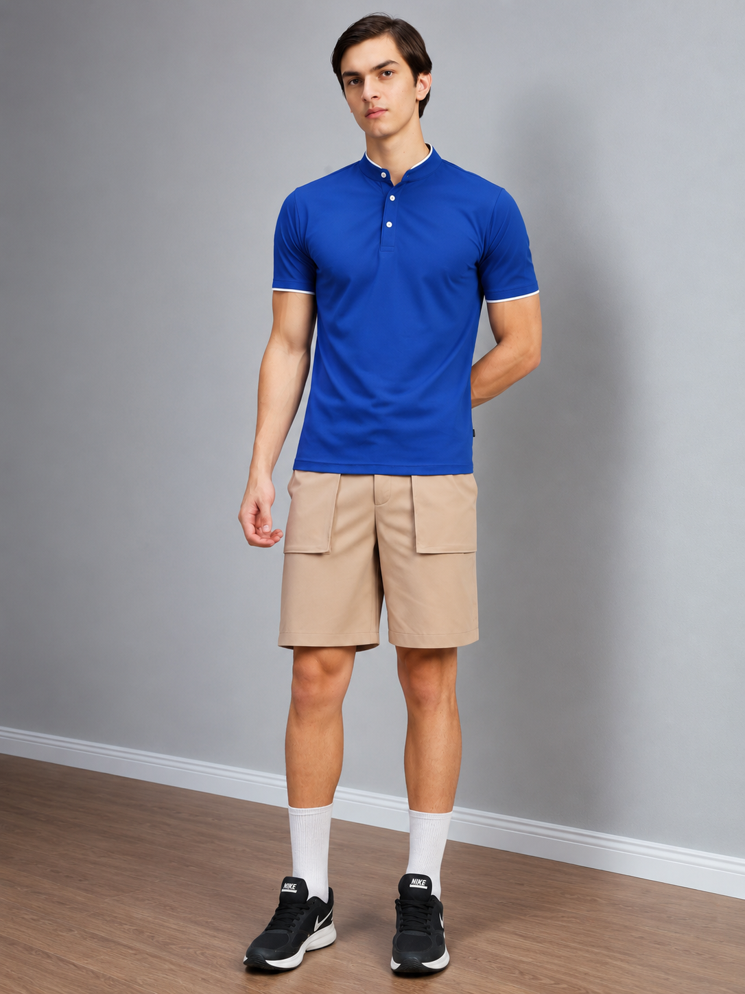 BERMUDA OVERSIZED POCKET SHORTS BEIGE