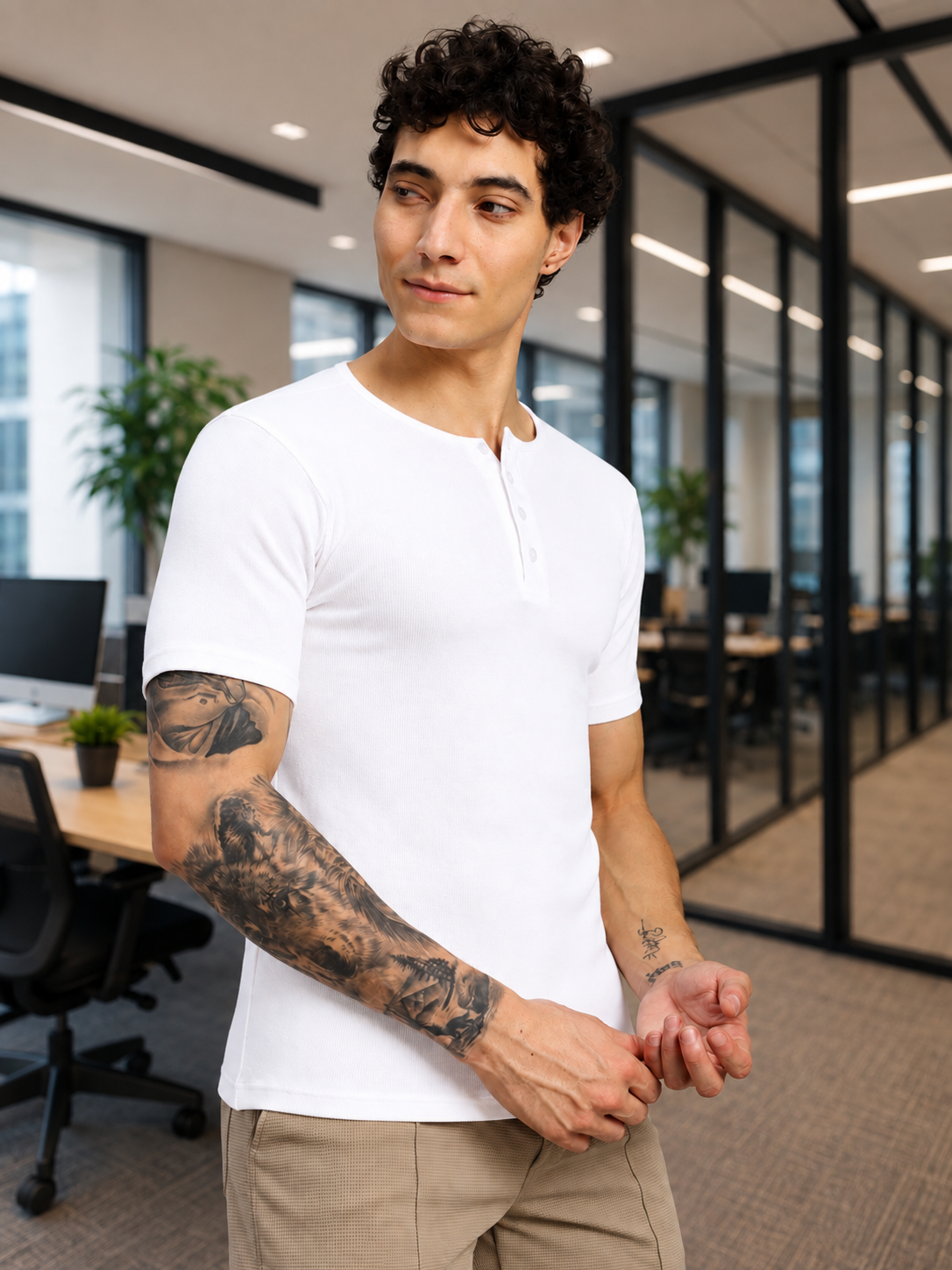 SPEARMINT VECTOR T-SHIRT WHITE