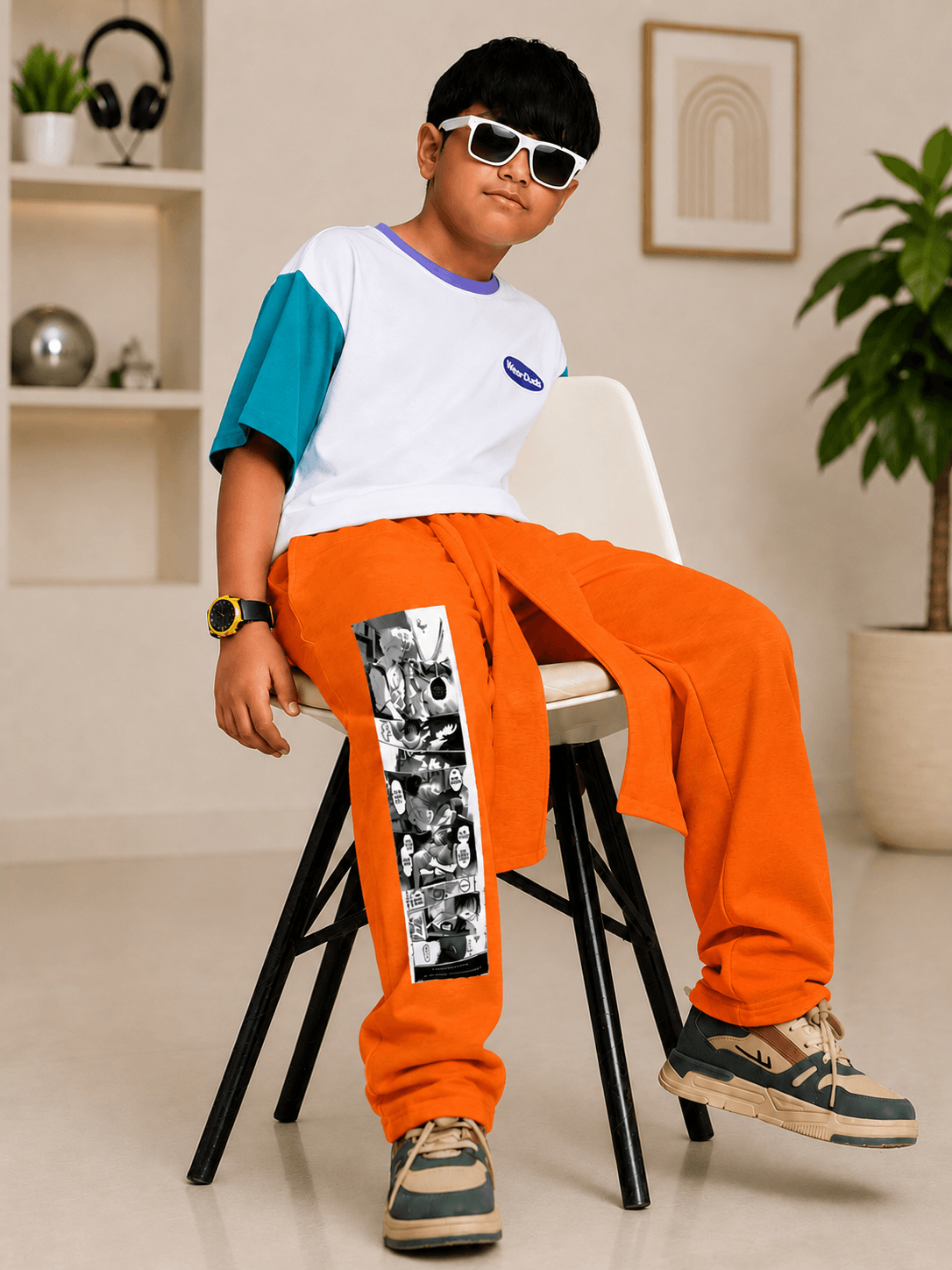 CHILL JOGGER FOR BOYS GIRLS ORANGE