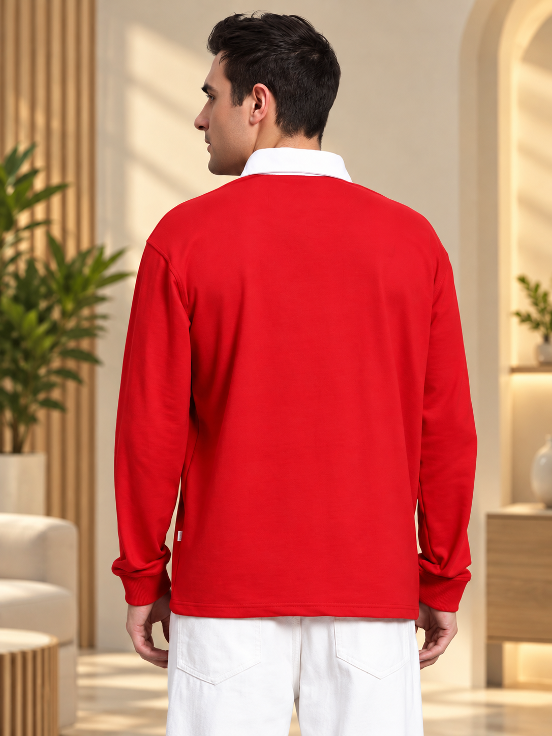 SAGOL POLO OVERSIZED SWEATSHIRT RED