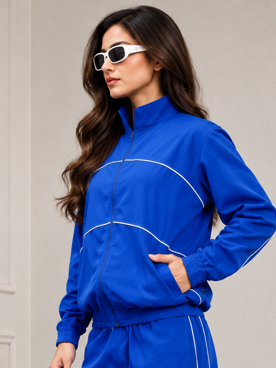 WOMEN RAIDER JACKET FULL ZIPPER BLUE