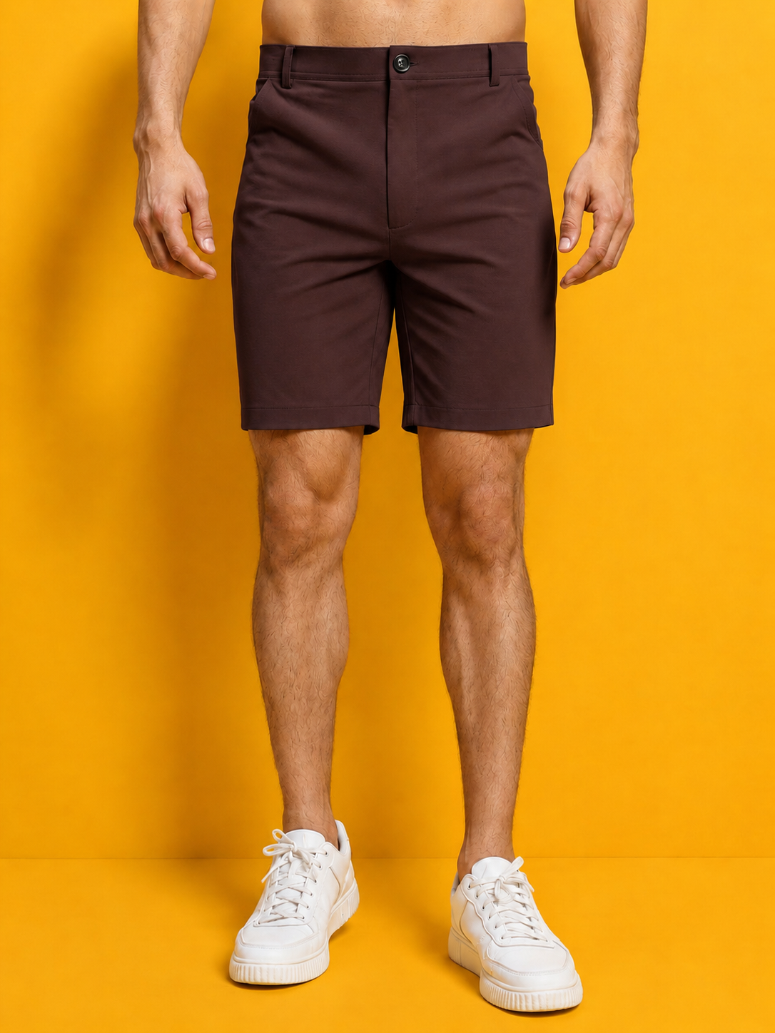 PRIME FIT PERFORMANCE REGULAR SHORTS MAROON