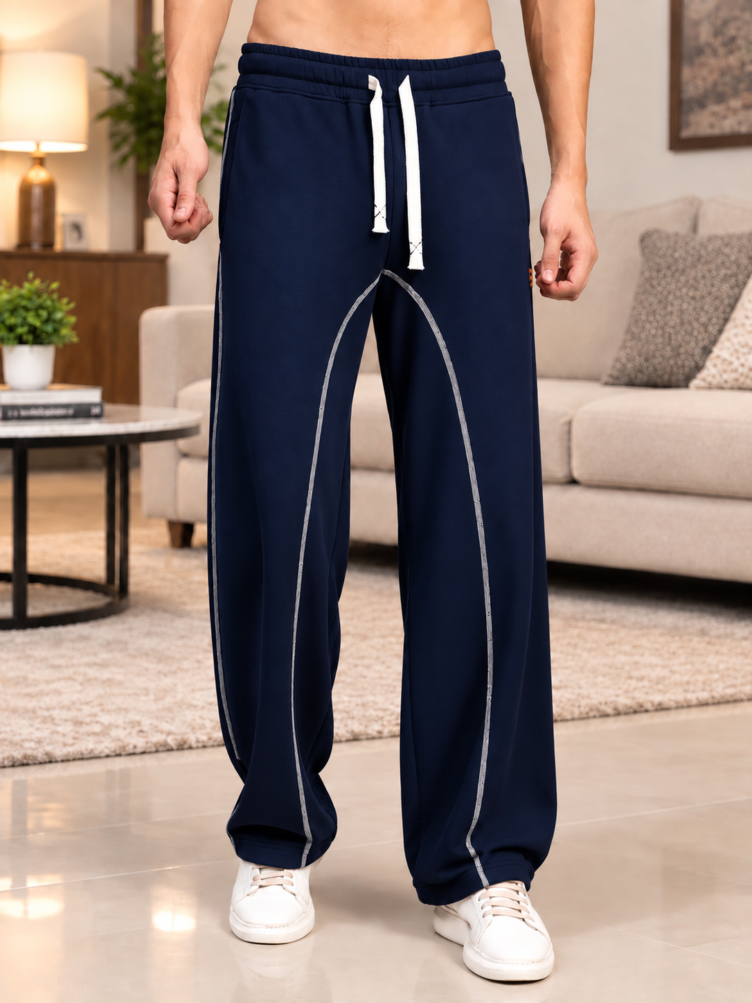 BEAT MODE FIT JOGGERS NAVY BLUE