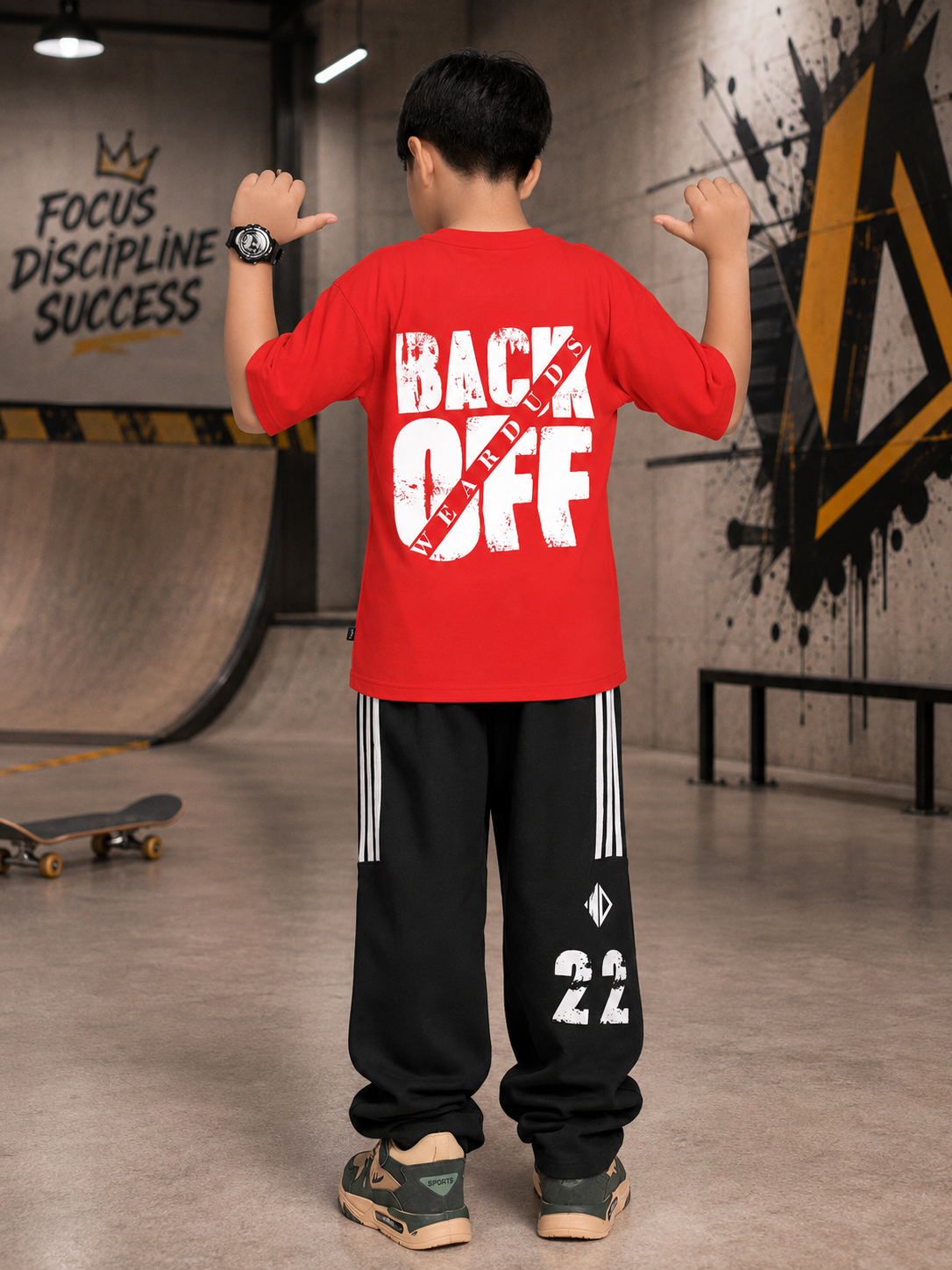 NEO STREET DROP JOGGER FOR BOYS GIRLS BLACK