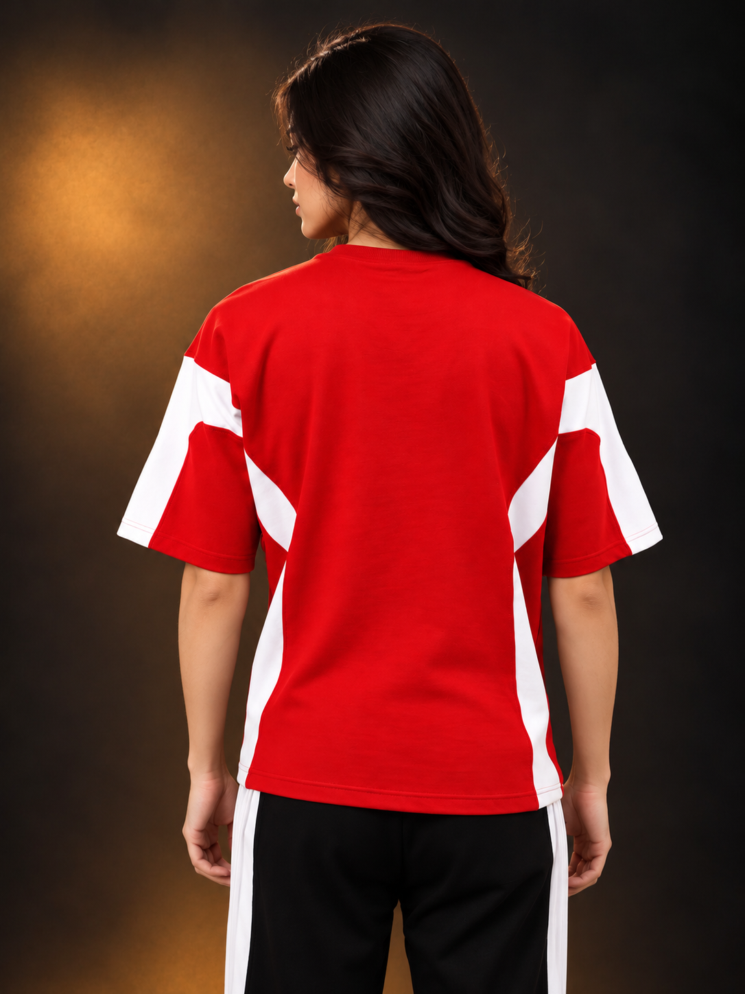 WOMEN WILD FORCE OVER-SIZED T-SHIRT RED