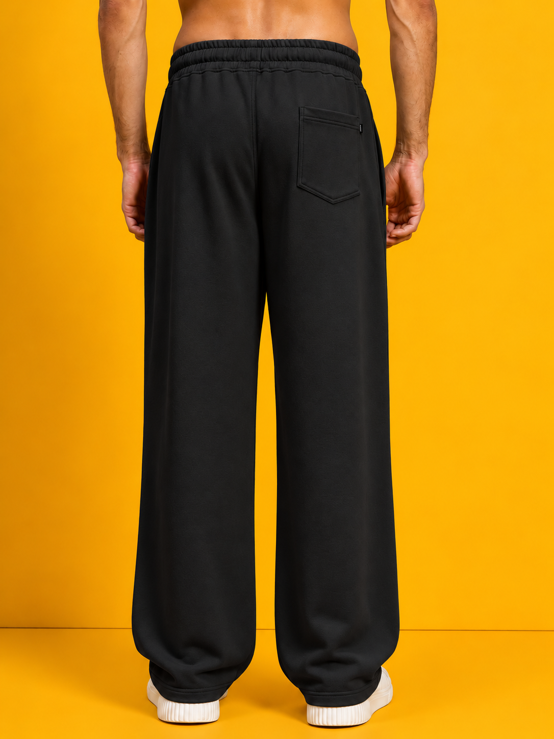 DRAPE TAILORED FIT JOGGERS BLACK