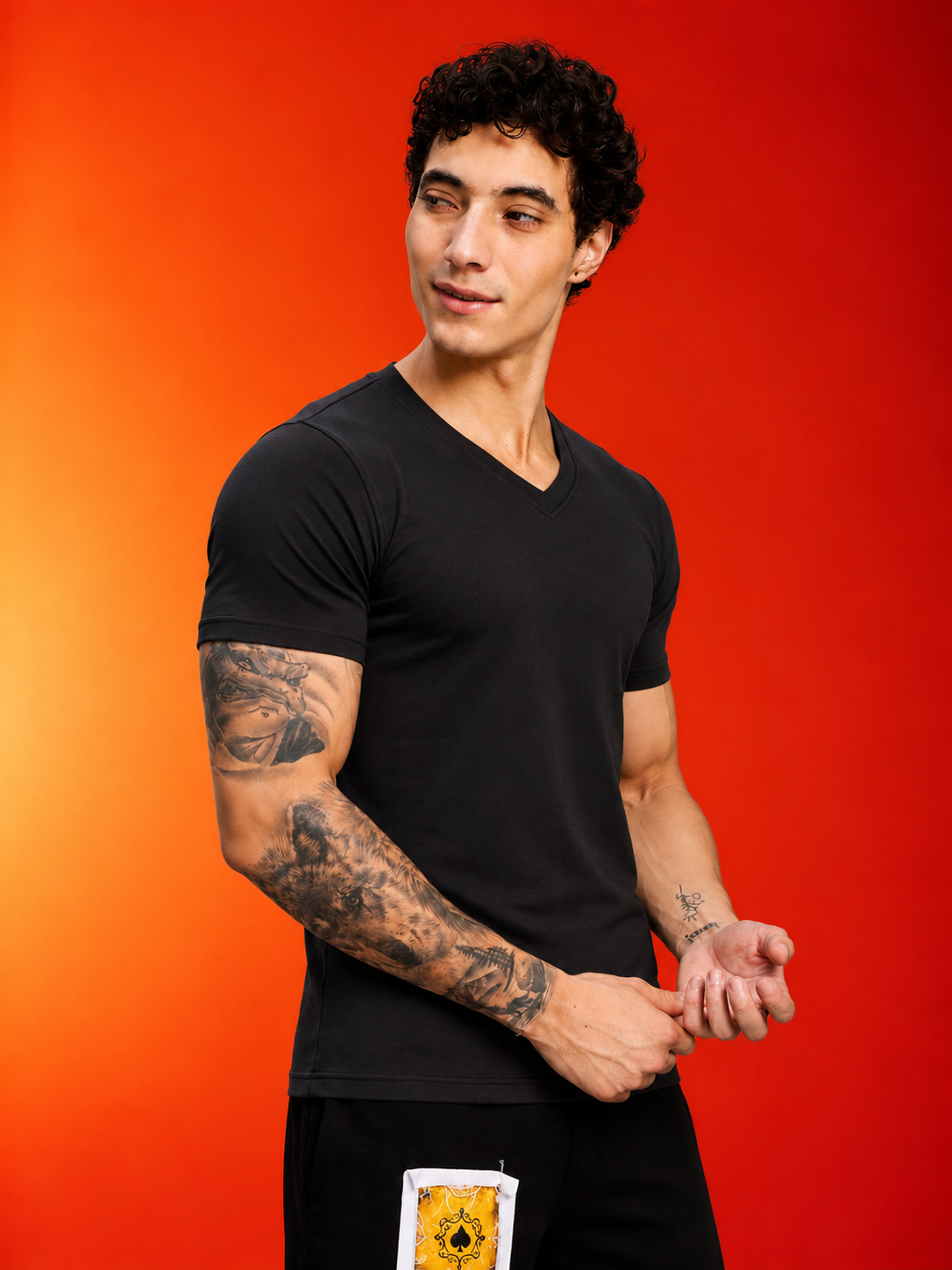 CORE SHORT REGULAR FIT T-SHIRT BLACK
