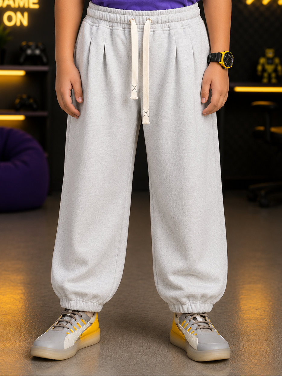 LEVELUP JOGGER FOR BOYS GIRLS WHITE