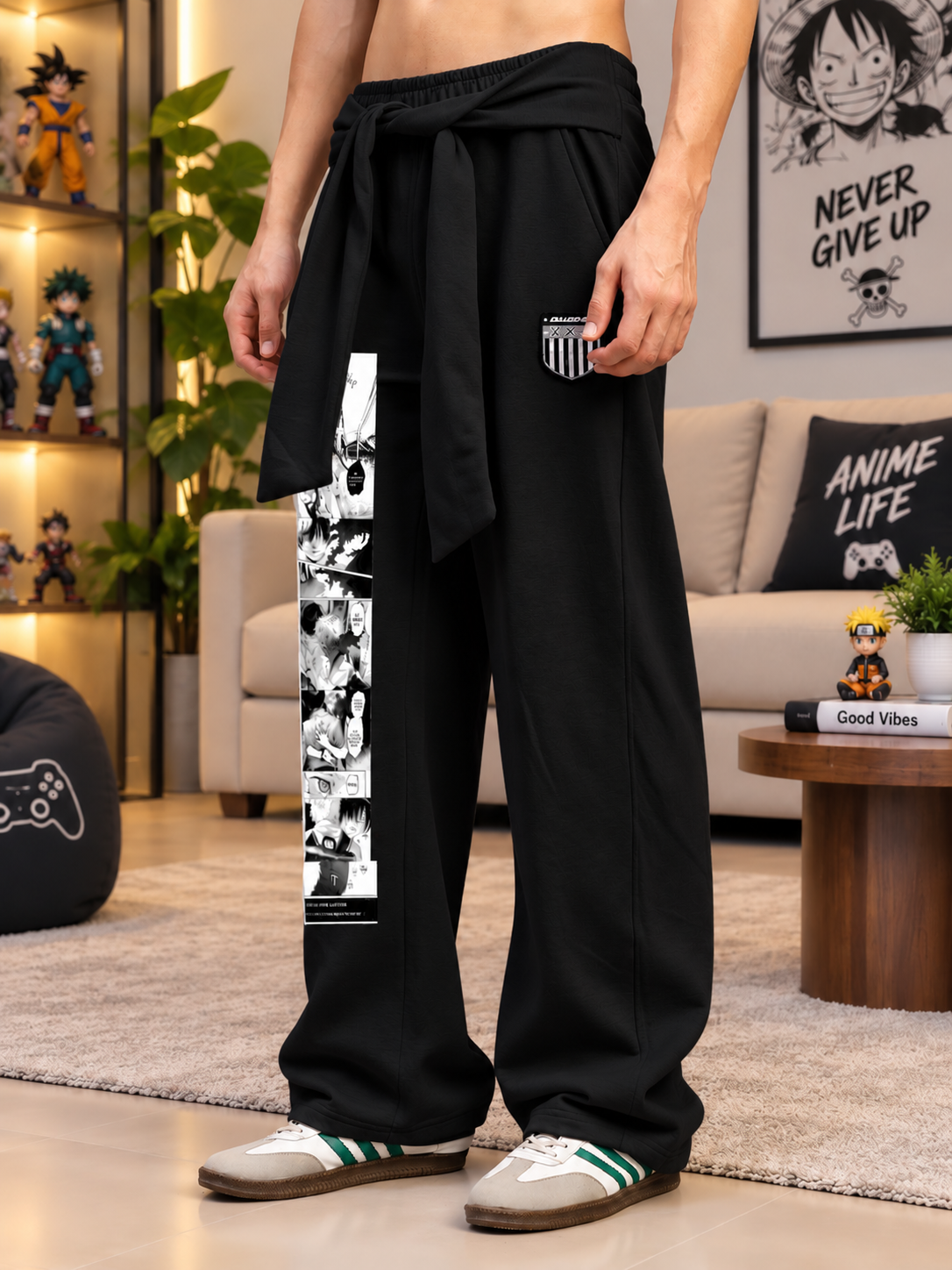 CHILL GRAPHIC JOGGERS BLACK