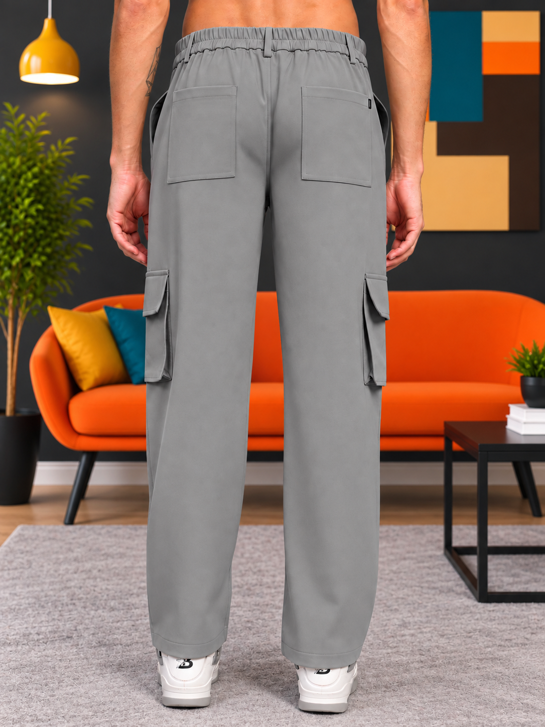 URBAN STREETWEAR OVERSIZED CARGO GREY