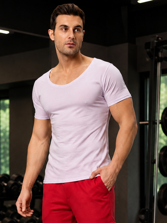RICKY REGULAR FIT T-SHIRT LILAC