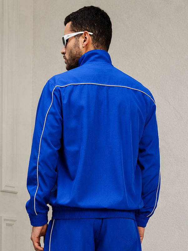RAIDER POLYESTER FULL ZIPPER JACKET BLUE