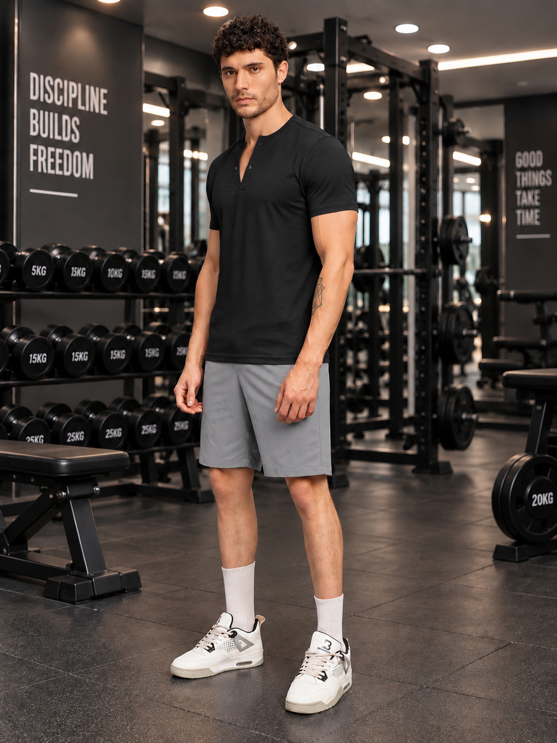 WORKOUT RUNNING REGULAR SHORTS GREY