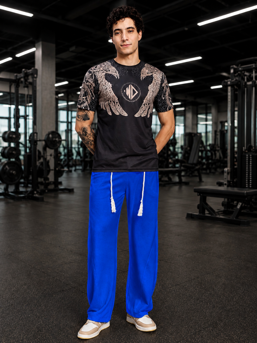 BAGGY DRIFT LIGHT JOGGER MELANGE BLUE