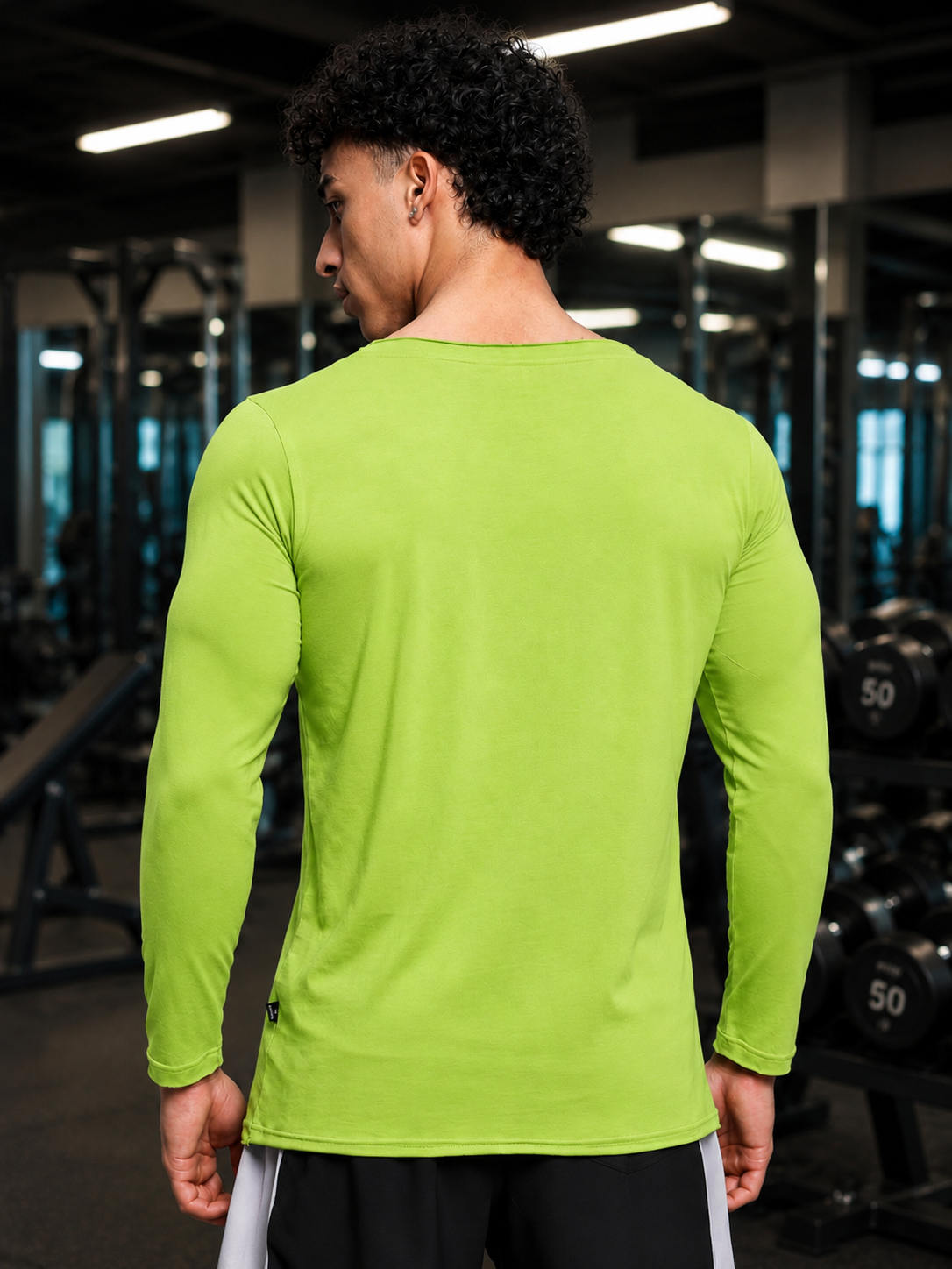 JOEL SLIM FIT SWEATSHIRT NEON GREEN