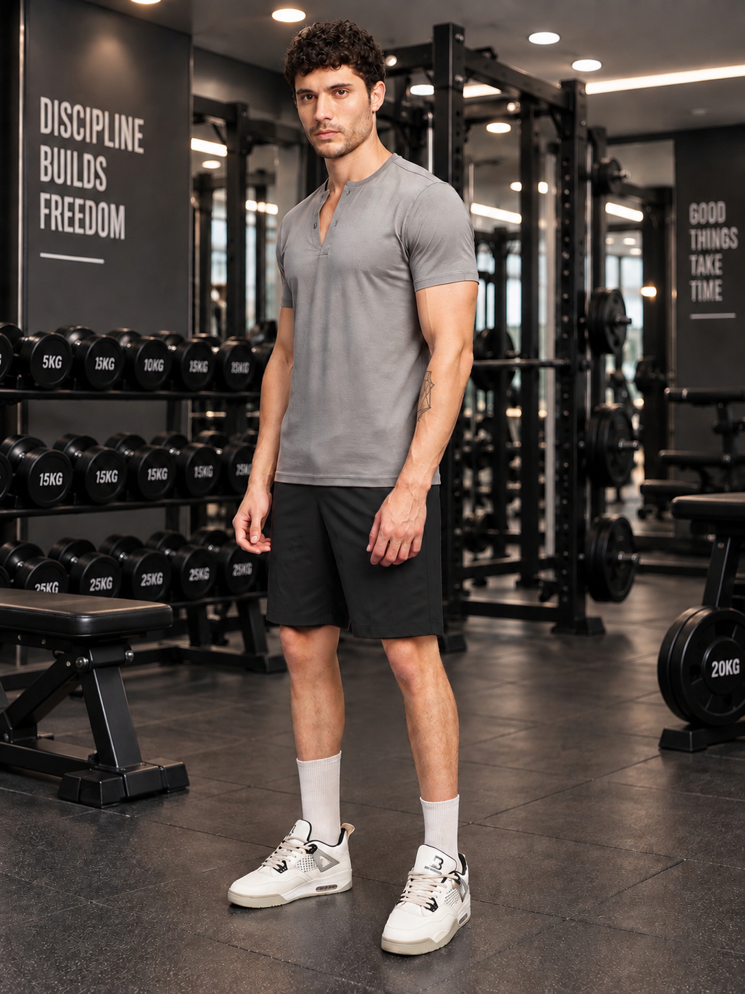 WORKOUT RUNNING REGULAR SHORTS BLACK