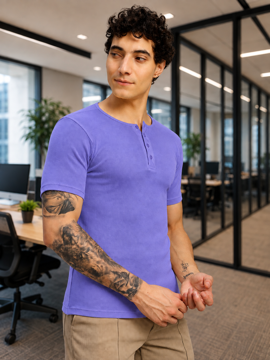 SPEARMINT VECTOR T-SHIRT PURPLE