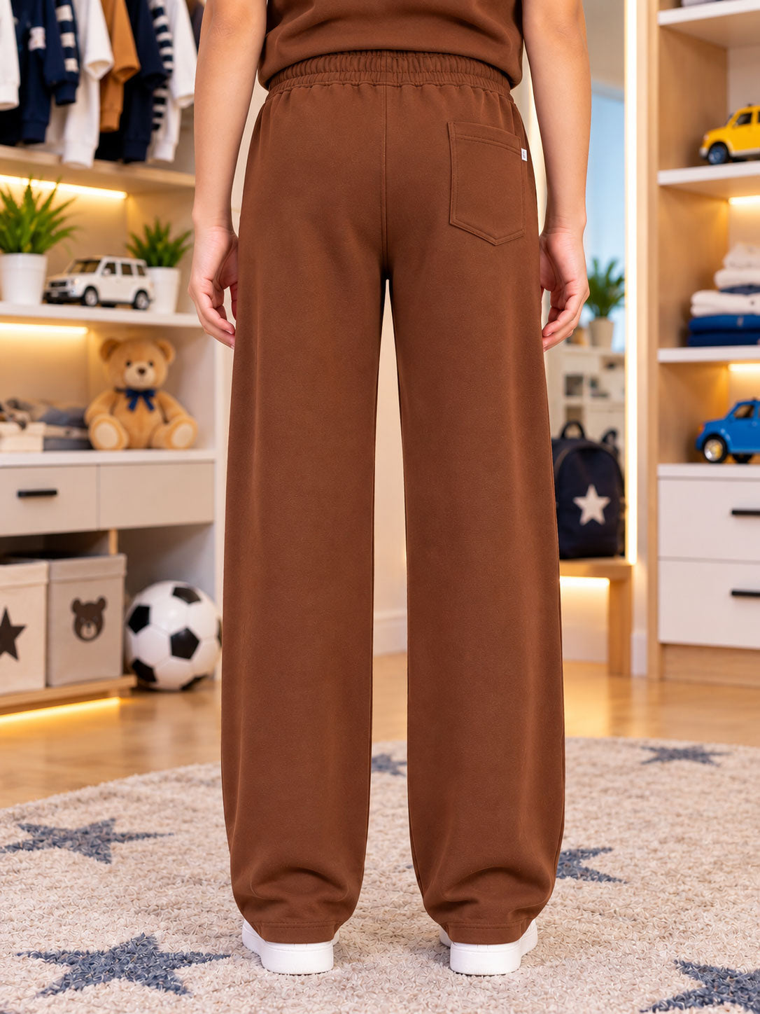 TRIBAL JOGGER FOR BOYS GIRLS BROWN