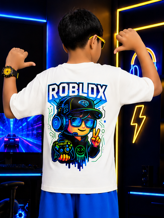 FUSION T-SHIRT FOR BOYS GIRLS WHITE