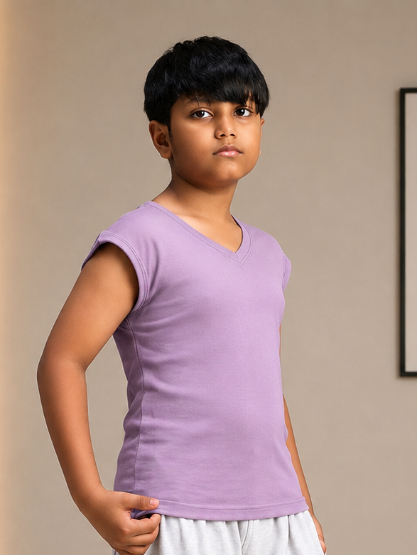 LEVELUP GAMER T-SHIRT FOR BOYS GIRLS LAVENDER