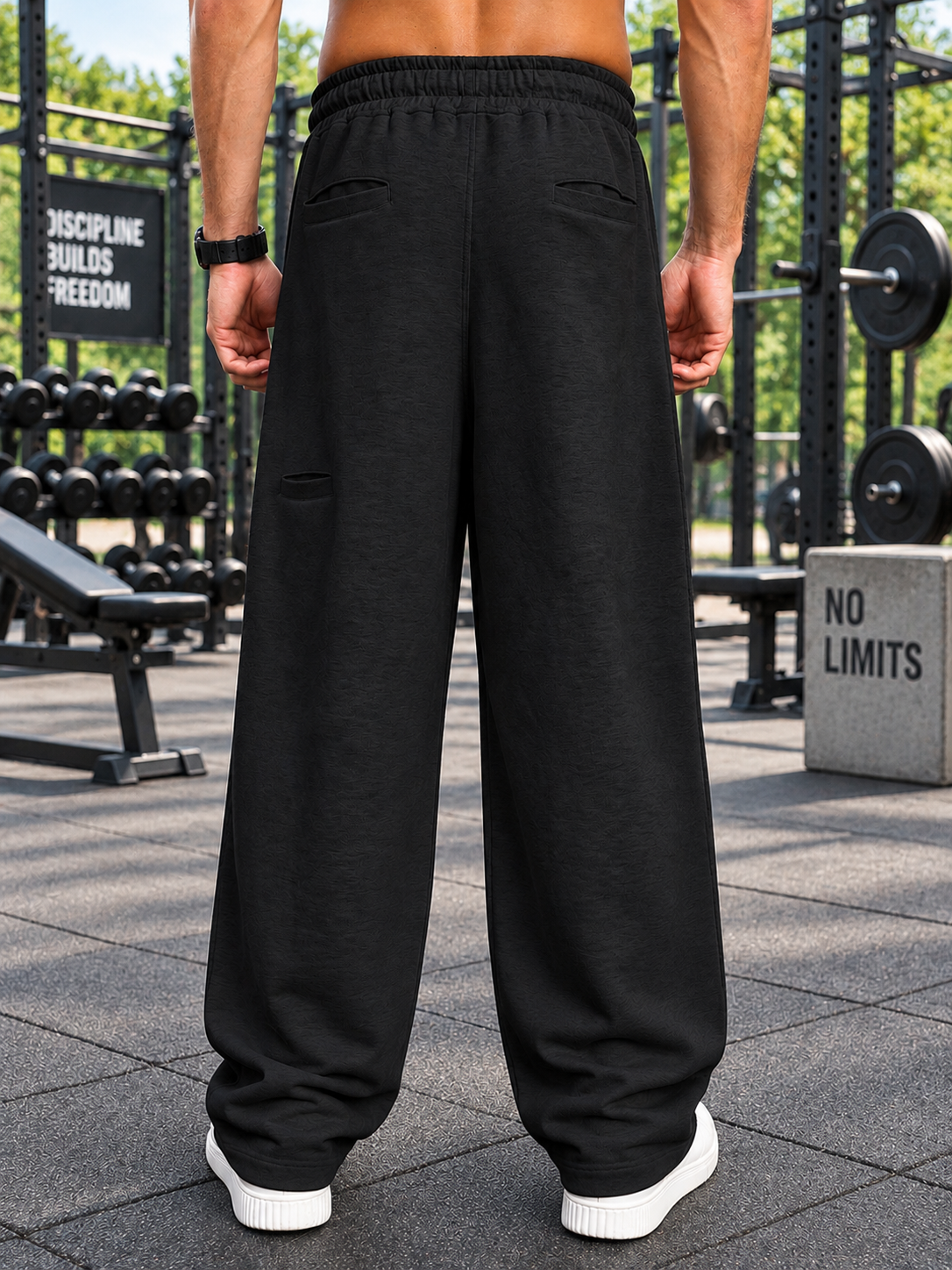 CARABINER UTILITY BAGGY JOGGERS BLACK
