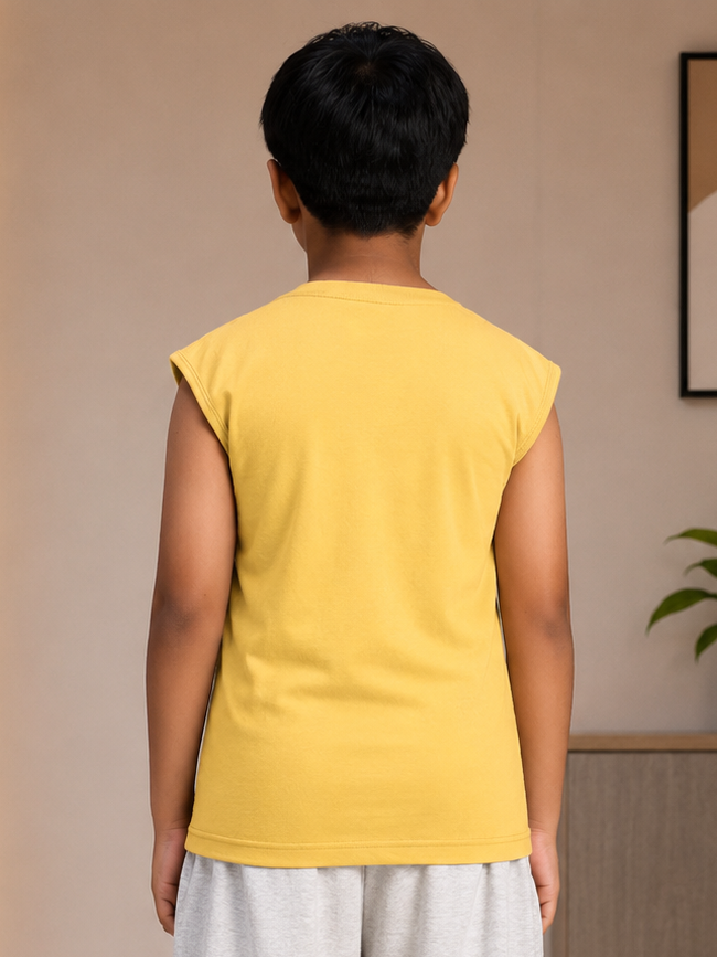 LEVELUP GAMER T-SHIRT FOR BOYS GIRLS YELLOW