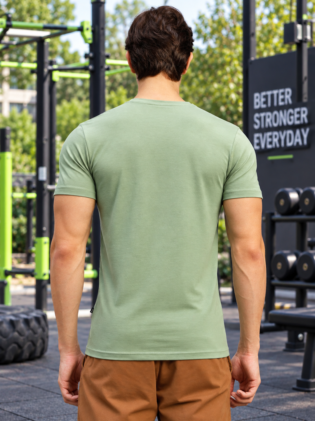 CORE SHORT REGULAR FIT T-SHIRT SAGE GREEN