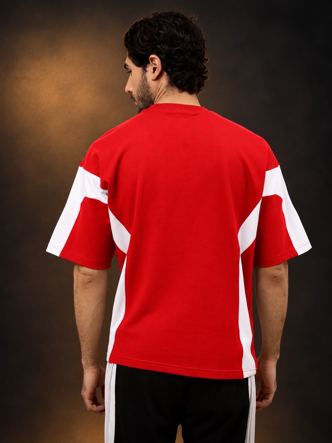 WILD FORCE OVER-SIZED T-SHIRT RED WHITE