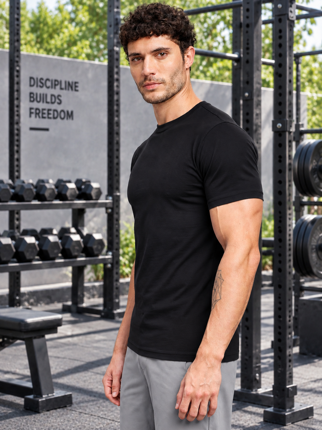 CLASSIC SLIM FIT T-SHIRT BLACK