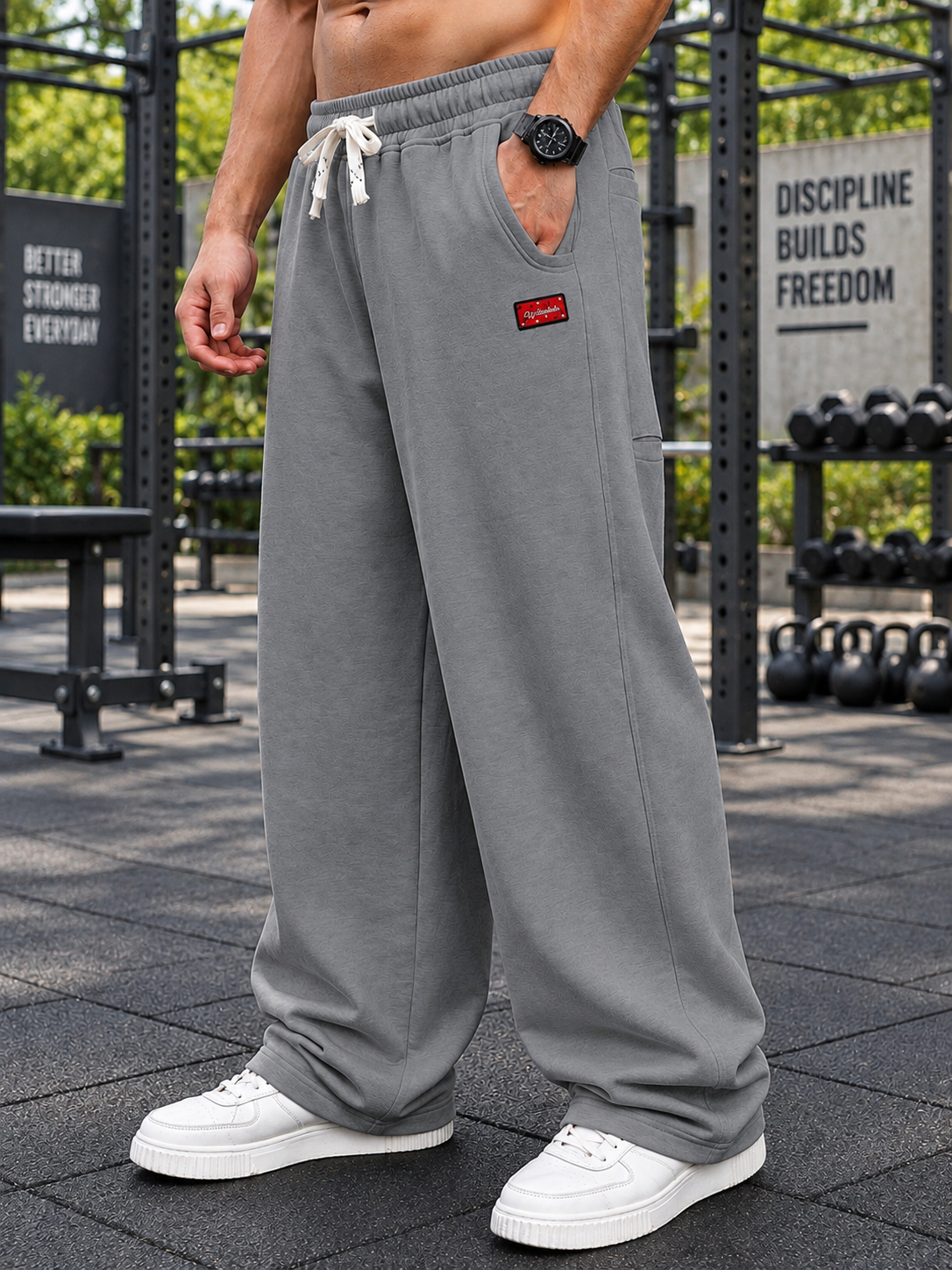 CARABINER UTILITY BAGGY JOGGERS GREY