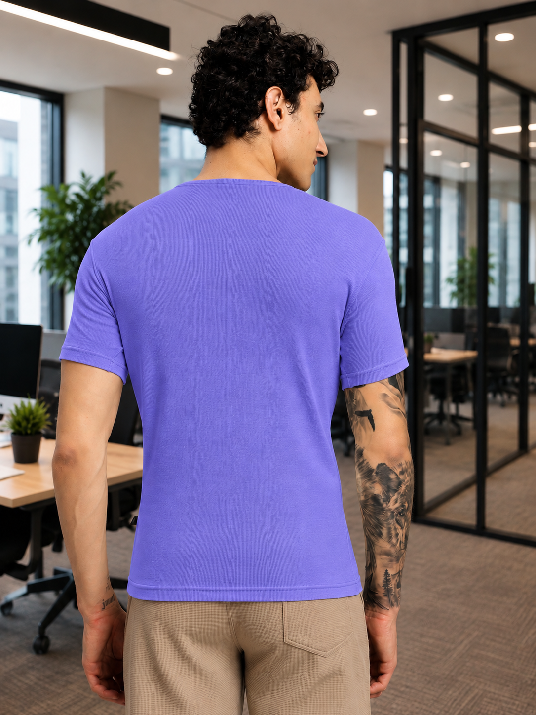 SPEARMINT VECTOR T-SHIRT PURPLE