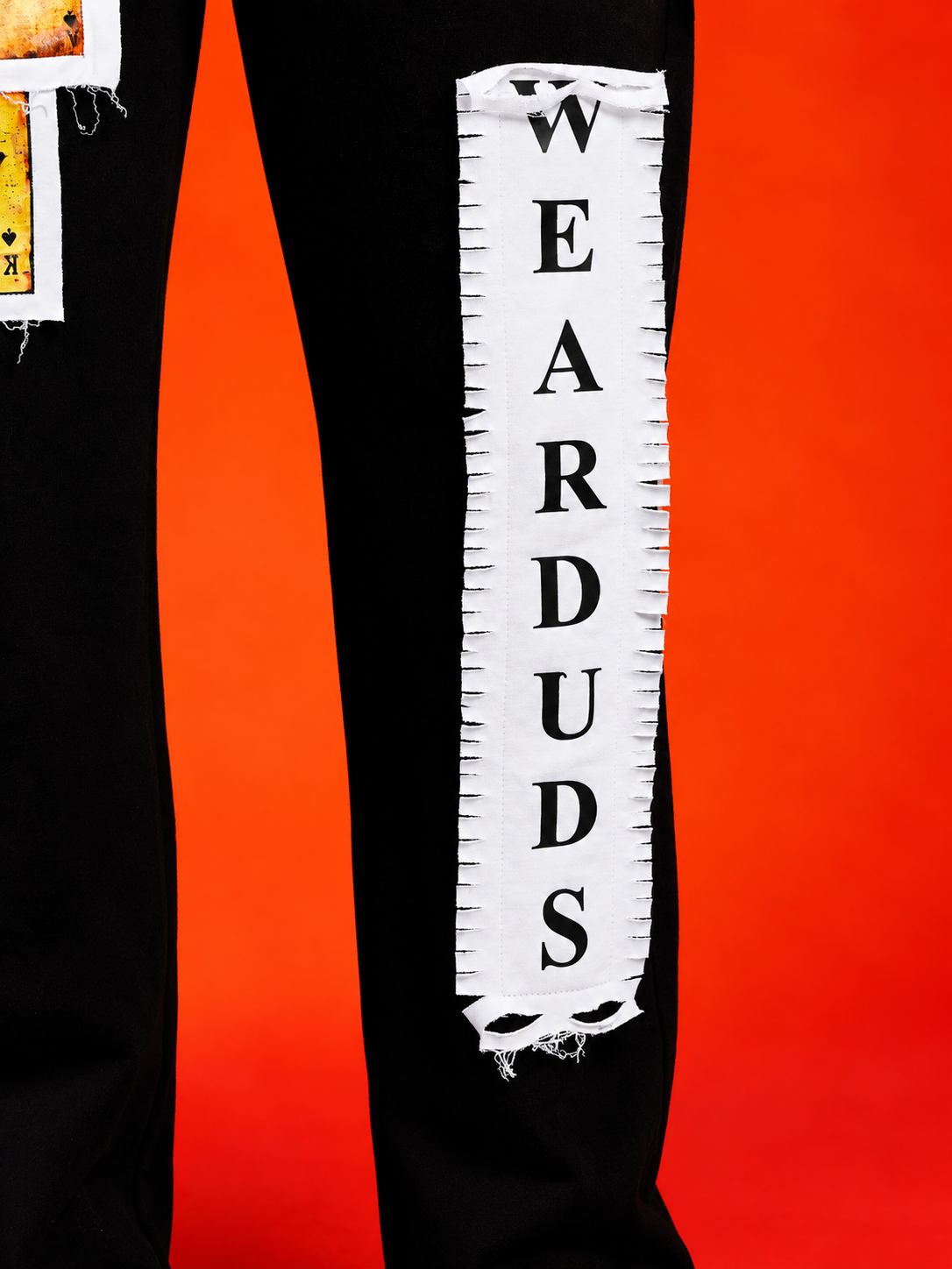 WILDCARD RAW-CANVAS GRAPHIC JOGGERS BLACK