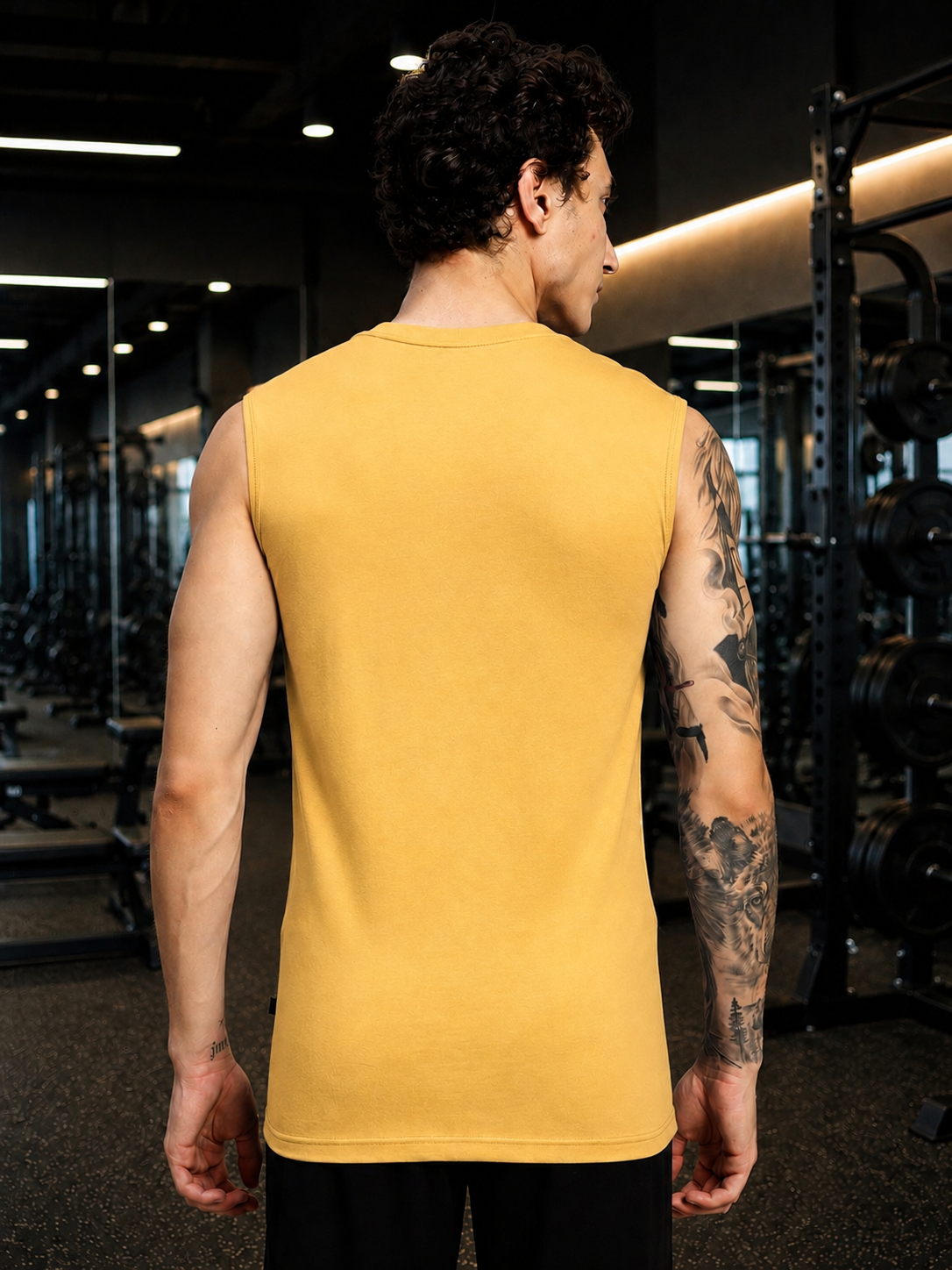 LEVELUP GAMER SLEEVELESS T-SHIRT YELLOW