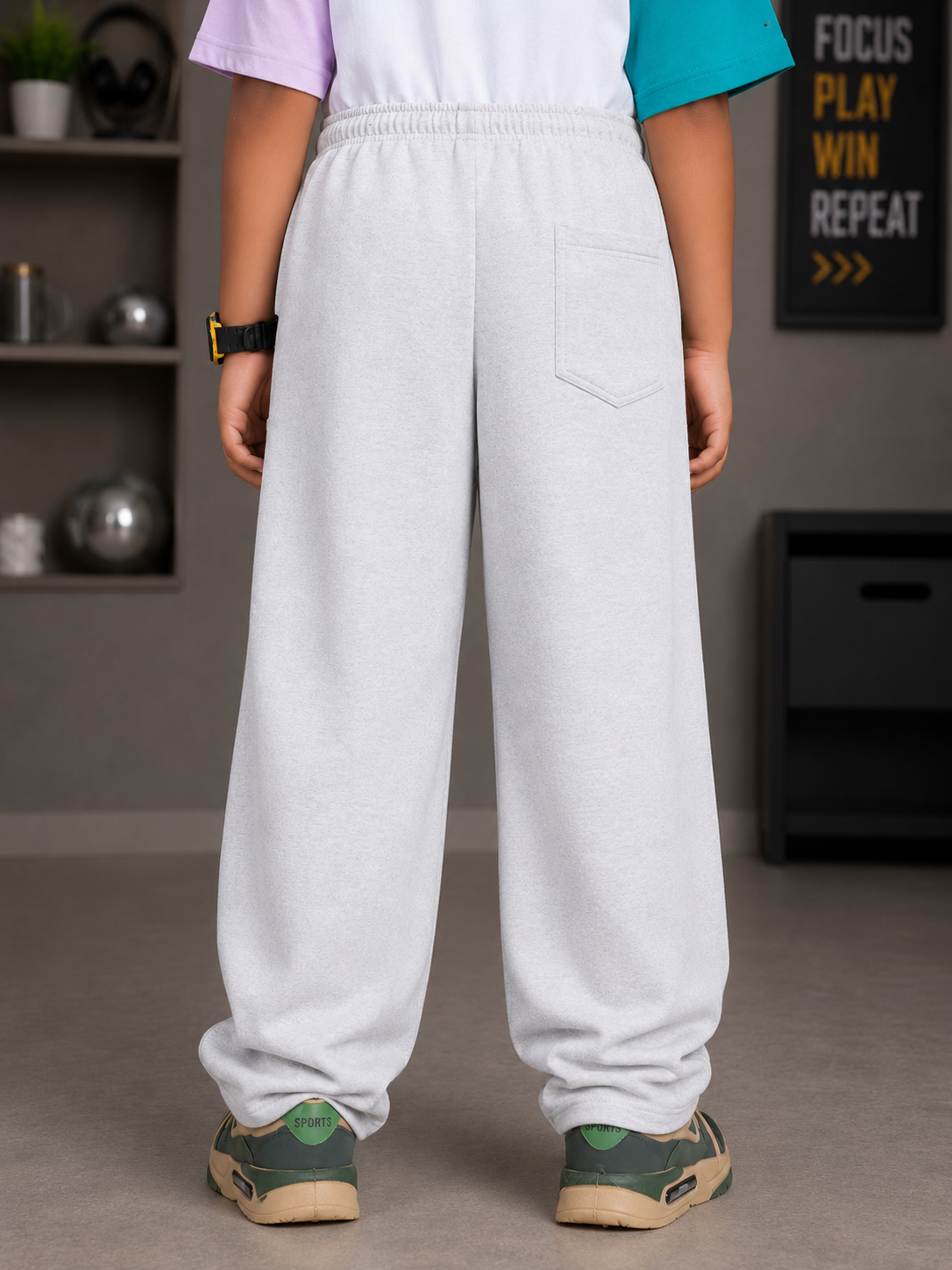 CHILL CO-ORD FOR BOYS GIRLS WHITE MULTI