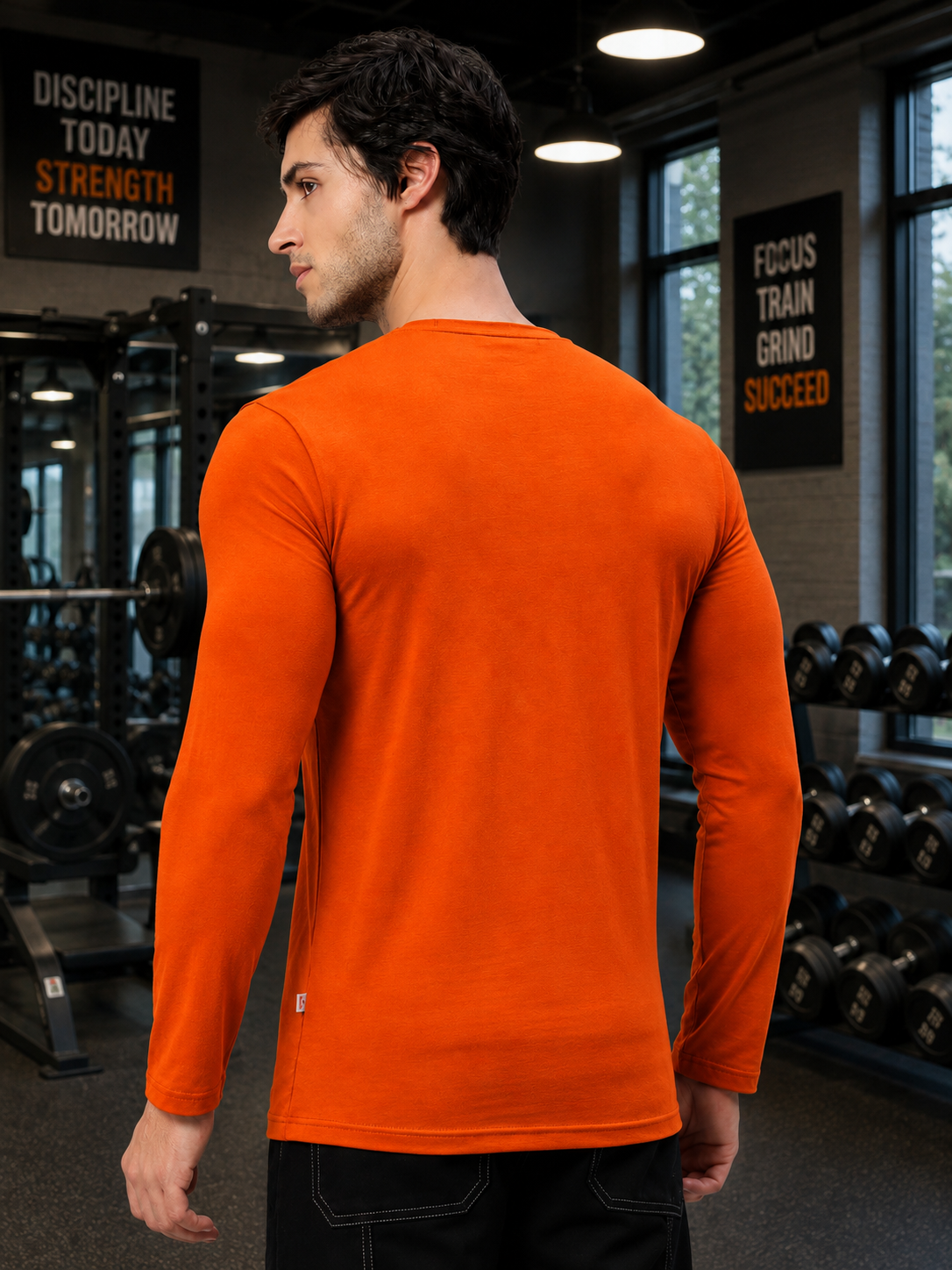 OMNI SLIM FIT SWEATSHIRT ORANGE