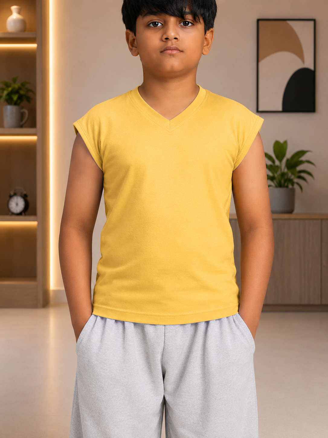 LEVELUP GAMER T-SHIRT FOR BOYS GIRLS YELLOW