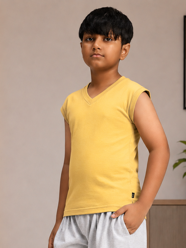 LEVELUP GAMER T-SHIRT FOR BOYS GIRLS YELLOW