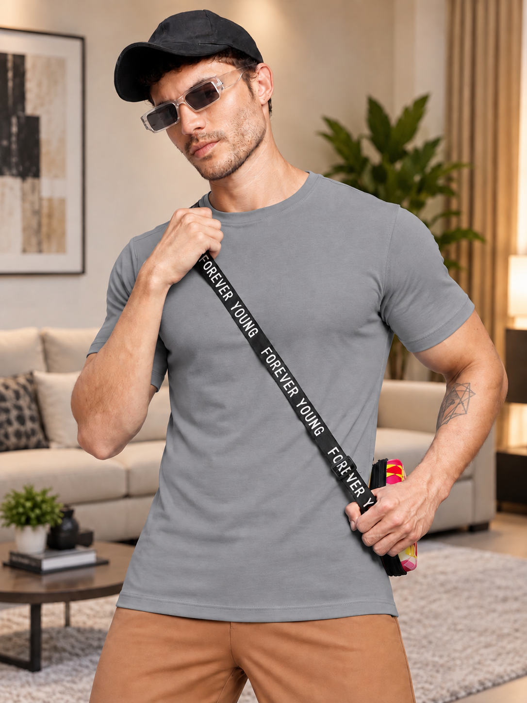 CLASSIC SLIM FIT T-SHIRT GREY