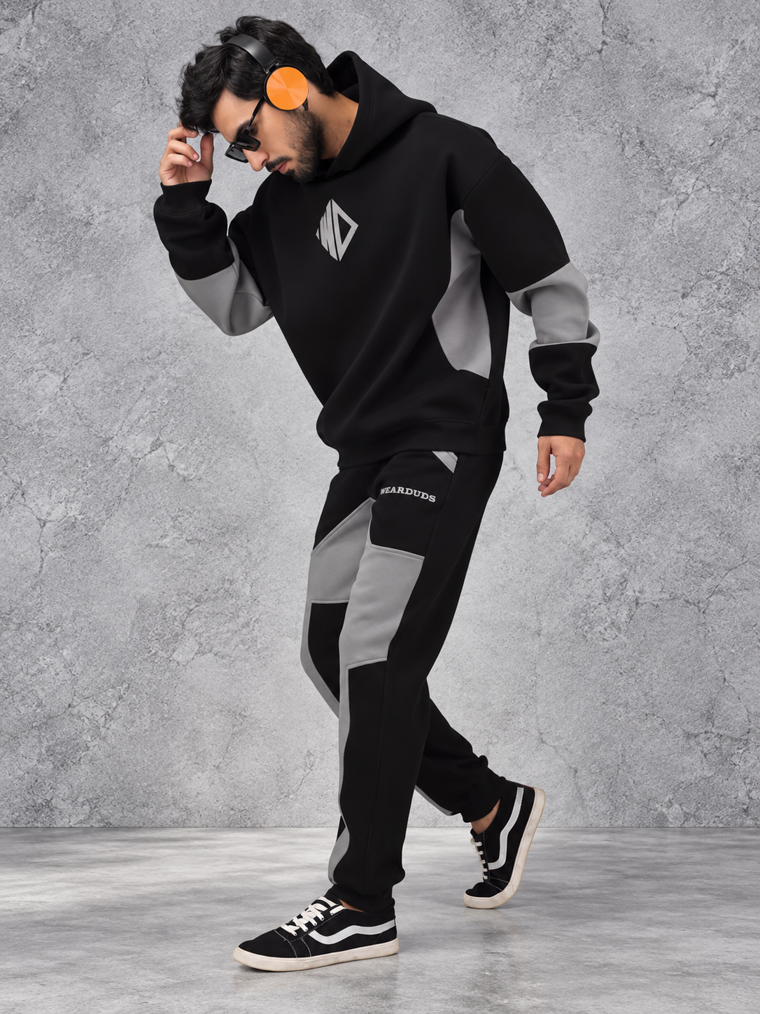 WD GORBCORE HOODIE BLACK-GREY