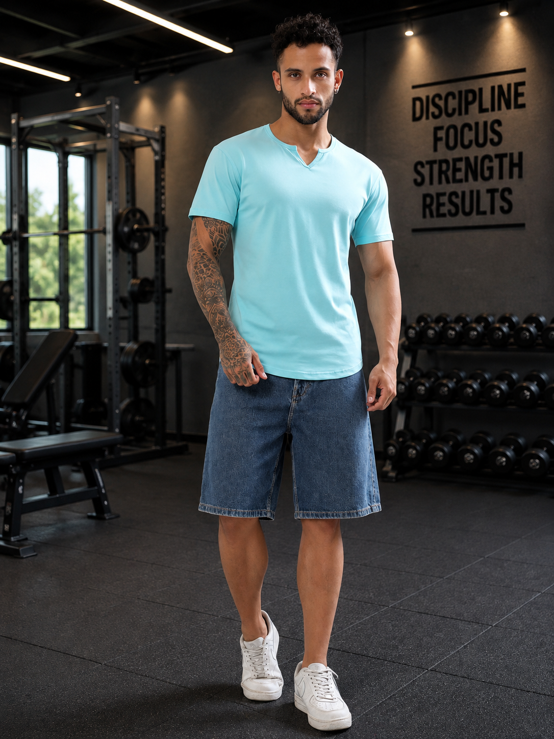 VIKING REGULAR FIT T-SHIRT SKY BLUE